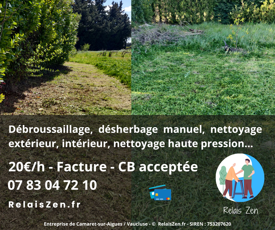 Débroussaillage et entretien extérieur Relais Zen